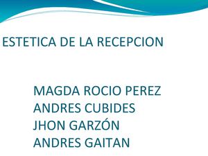 ...ESTETICAS...