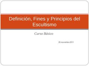 Definición, Fines y Principios del Escultismo