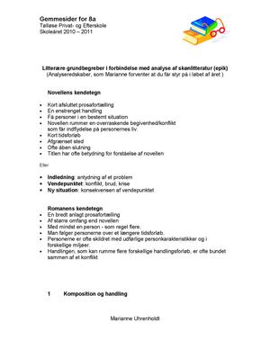 litterære grundbegreber