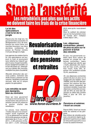 TRACT STOP A L'AUSTERITE NOVEMBRE 2011