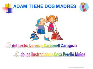 ADAM TIENE DOS MADRES - CUENTOS INFANTILES