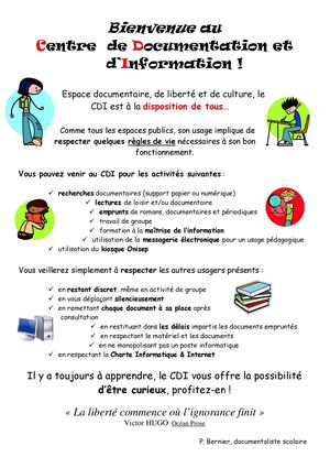 Bienvenue au CDI St Martin