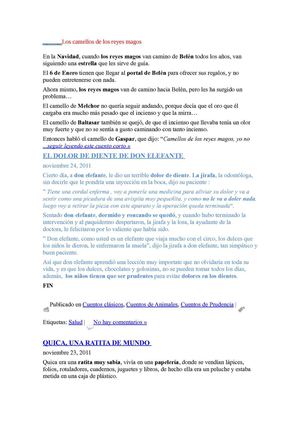 Los camellos de los reyes magos