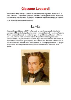 Giacomo Leopardi