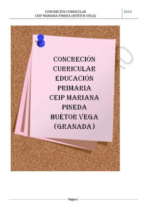 CONCRECIÓN CURRICULAR