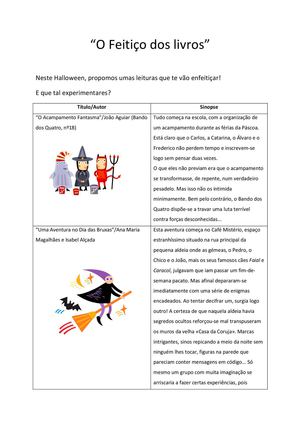 O feitiço dos livros