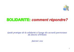diocèse d'Orléans: guide de la solidarité janv 2011