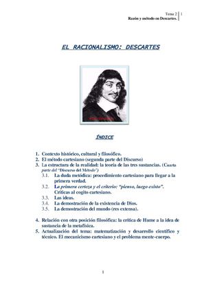 Filosofía de Descartes