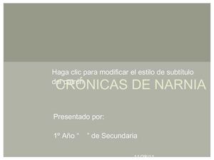 Las Cronicas de Narnia