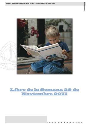 Libro de la semana 28 Noviembre de 2011