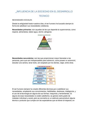 influencia de la sociedad en el desarrollo tecnico 