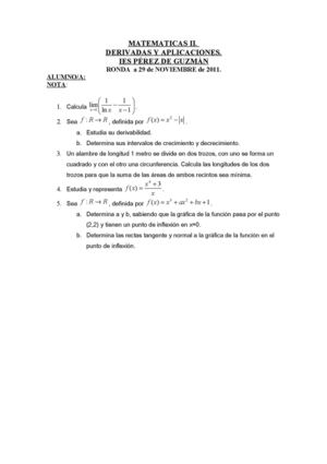 DERIVADAS Y APLICAIONES.