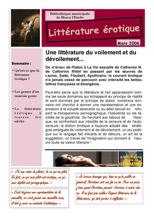 Littérature érotique