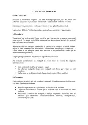 PROCÉS DE REDACCIÓ I CORRECCIÓ