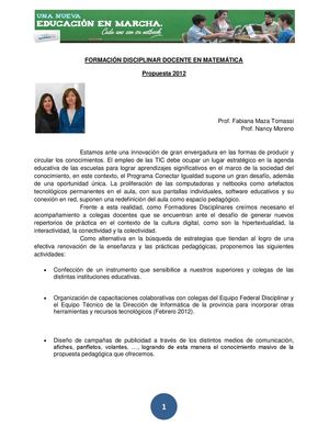 Propuesta 2012
