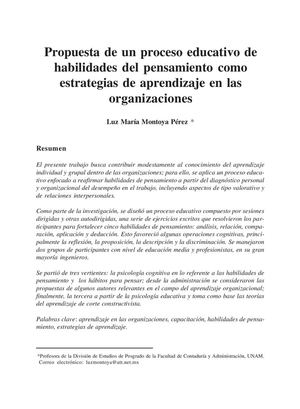 HABILIDADES DEL PENSAMIENTO