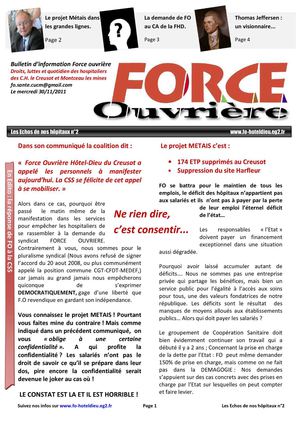 Les Echos de nos hôpitaux n°2