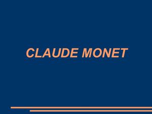 Claude Monet