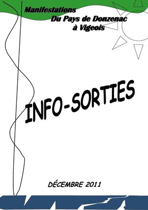 Programme des manifestations du Pays de Donzenac à Vigeois - Décembre 2011