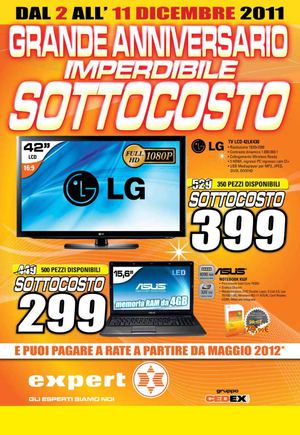 Volantino Expert gruppo Cedex dal 2/12 al 11/12/2011