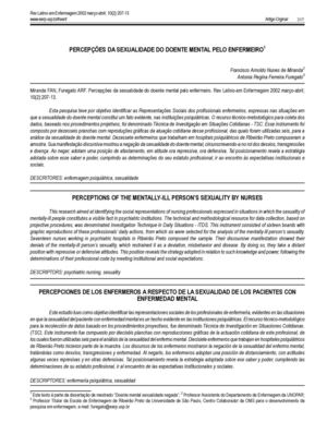 Percepção Sexualidade do Doente Mental pelo Enfermeiro