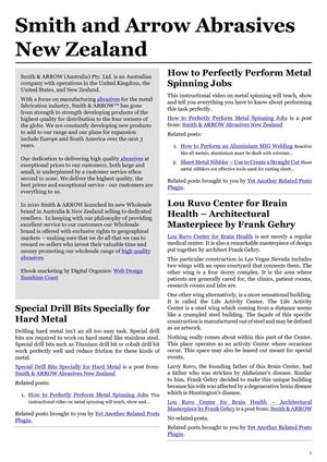 Smith and Arrow Abrasives New Zealand