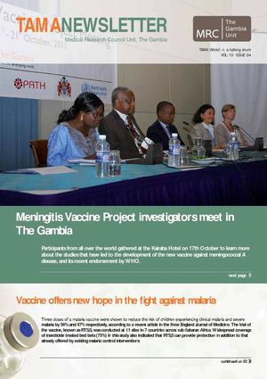TAMA | MRC Unit, The Gambia Newsletter | Vol 10 | Issue 04 2011