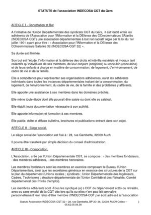 statuts INDECOSA CGT 32
