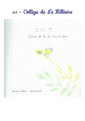 6ème - Partie 1 - Caractéristiques de notre environnement proche et répartition des êtres vivants