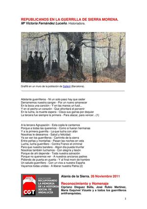 Republicanos en la guerrila de la Sierra.