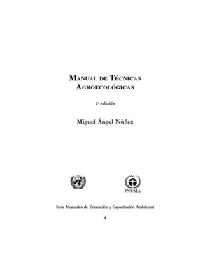 Manual de Técnicas agroecológicas. Miguel Angel Nuñez