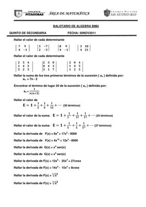EXABIM4 AL 5A balotario