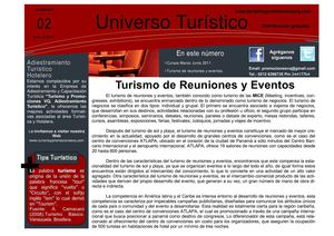 Boletín Universo Turístico "Turismo de Eventos y Reuniones" 