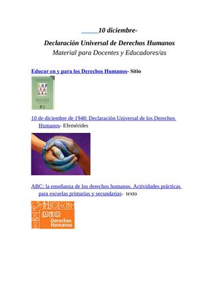 10 de dicicembre de 1948- Día de los Derechos Humanos