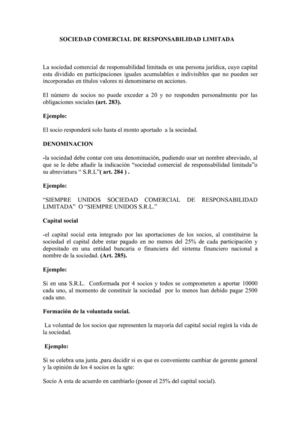 sociedad comercial de responsabilidaed limitada 