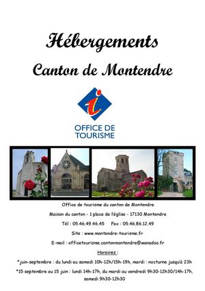 brochure hébergements