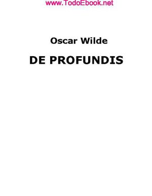 Oscar Wilde - De Profundis - v1.0