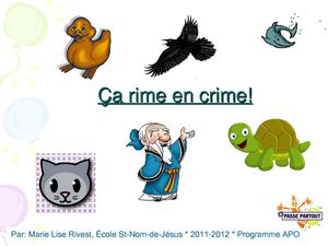 Ça rime en crime ! 