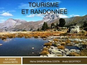 Le tourisme et la randonnée