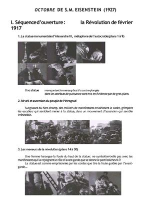 Analyse 3 Illusions communistes OCTOBRE de Eisenstein