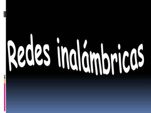 Redes inalambricas