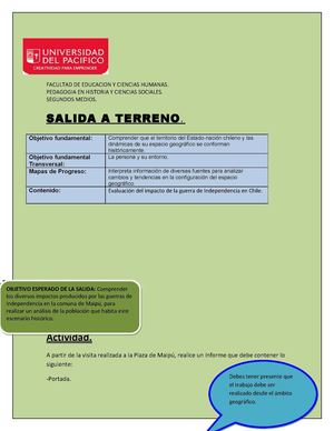 salida terreno entrega nº2