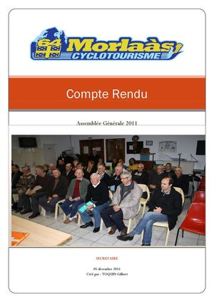 Assemblée Générale 2011