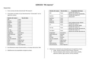 Ejercicio Mi empresa Ampliado