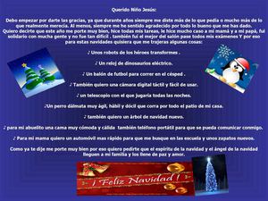 Carta al niño jesus!
