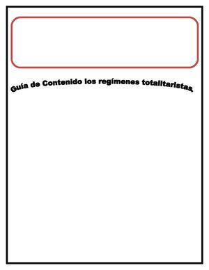 Guia contenido Regímenes totalitarios.