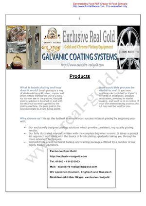 Galvanic and Chrome Business Products