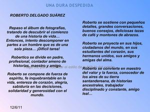 UNA DURA DESPEDIDA