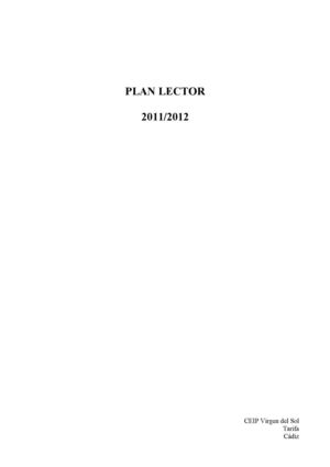 Plan Lector 2011-2012