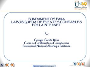 Guía para buscar información confiable en la Internet